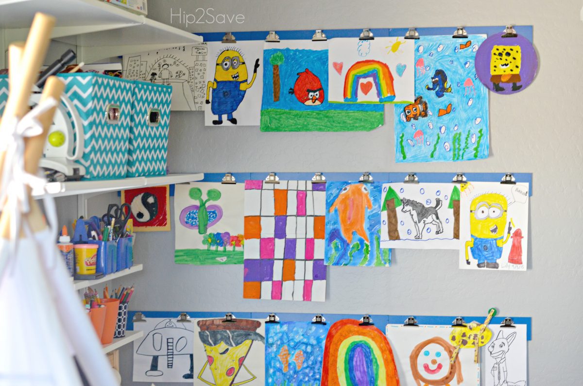 How to Display Kids Artwork by Hip2Save.com