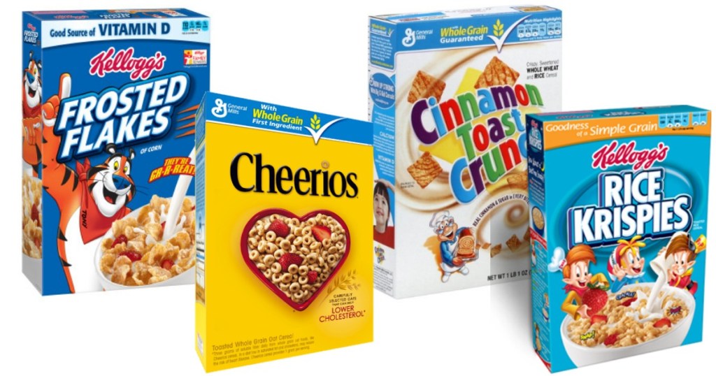 Kellogg's and General Mills Cereal