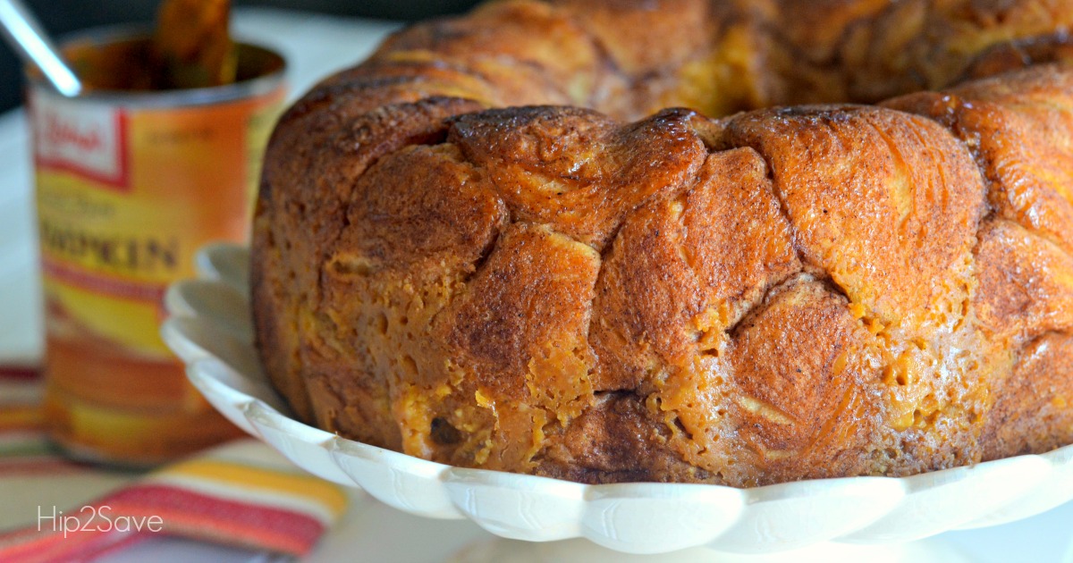 Pumpkin Spice Monkey Bread on a serving platter