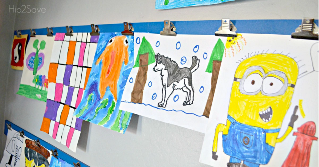 DIY Kid's Art Display