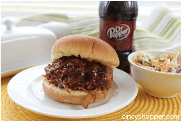 Slow Cooker Dr. Pepper BBQ Chicken 