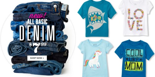 The Children’s Place: Jeans Only $7.99 Shipped, Tees as Low as $2.99 Shipped & More