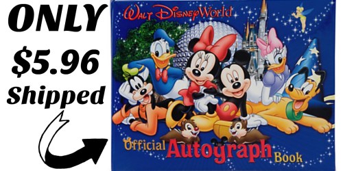 Official Walt Disney World Resort Autograph Book Only $5.96 Shipped