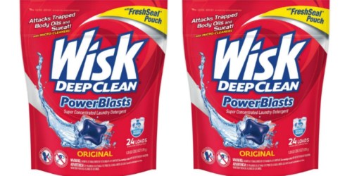 Amazon: Wisk PowerBlasts Laundry Detergent 24 Count Packs Only $3.83 Shipped