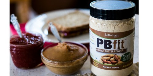 Jet.com: 4 PBfit Natural Peanut Butter Powder 30-Oz Containers Only $7.51 Each Shipped