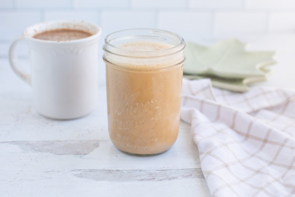 creamer in mason jar