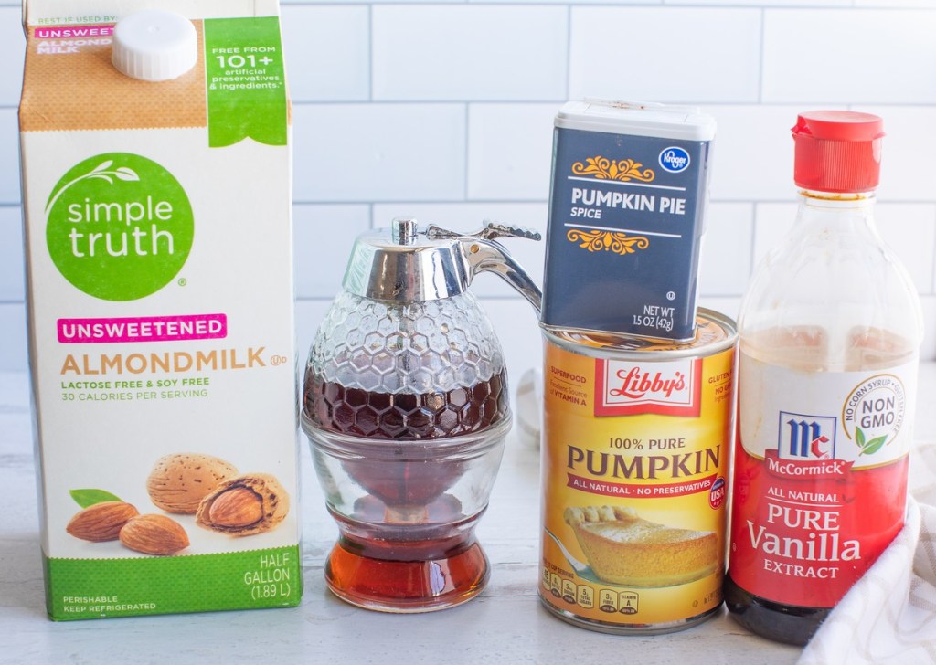 ingredients needed for non-dairy pumpkin spice creamer