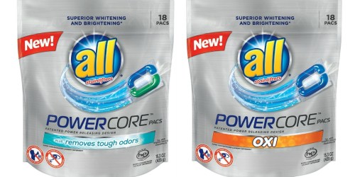 Amazon: All POWERCORE Laundry Detergent Pacs 18 Count Only $2.77 Shipped + More