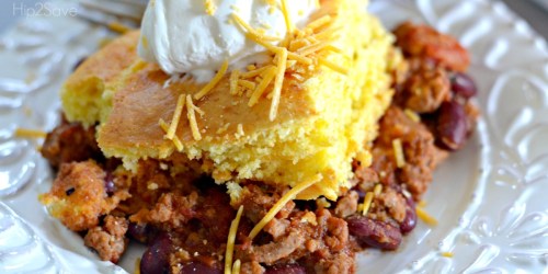 Craving Comfort Food? Make this Cornbread Chili Casserole