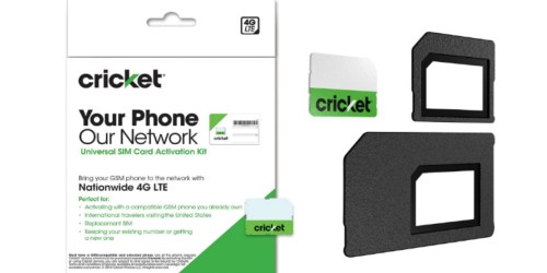 Amazon: Cricket Wireless Universal SIM Card Only $1 (Allows You To Activate Your Own Phone)