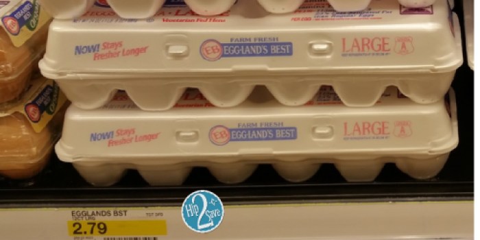 Target Cartwheel: 50% Off Eggland’s Best Eggs = One Dozen Large Eggs ONLY 89¢
