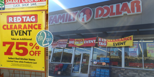 Family Dollar: Extra 75% Off Red Tag Clearance Event