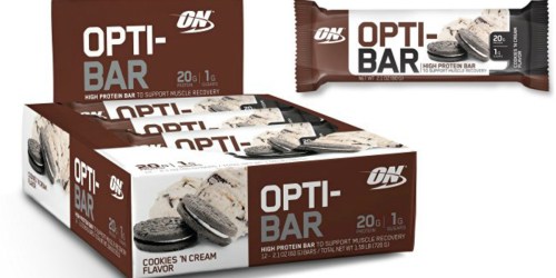 Amazon: Optimum Nutrition Protein Opti-Bar 12 Count Only $18.99 (Regularly $33.99)