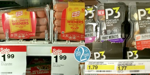 Target: New 25% Off Oscar Mayer Cartwheel Offers = P3 Portable Protein Packs Just 84¢ + More