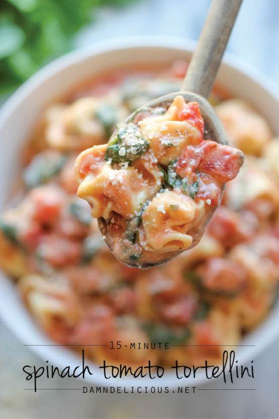 15 minute spinach tortellini