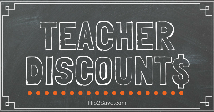 Teacher Discounts