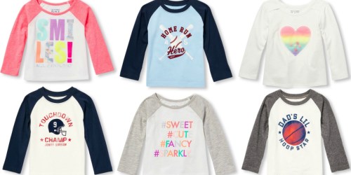 The Children’s Place: 75% off Clearance + Free Shipping = Long Sleeve Tees Only $3.23 Shipped