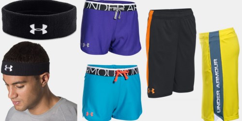 Under Armour: 25% Off Outlet = $4.99 Headbands, $8.99 Girls’ Shorts & More