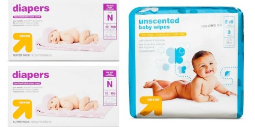 Need Diapers & Wipes? Save BIG on Up&Up Diapers & Wipes from HOME!