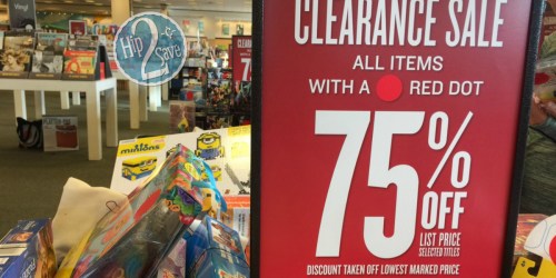 Barnes & Noble: 75% Off Red Dot Clearance