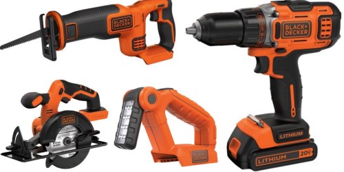 Black & Decker 4-Tool Combo Kit Only $89.99 Shipped (Regularly $199.99)