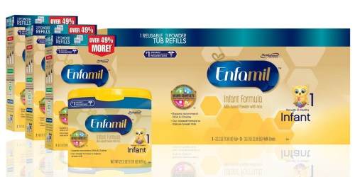 Amazon Prime: Enfamil Formula 121.8oz Powder Combo Pack Only $80.69 Shipped (Regularly $139)