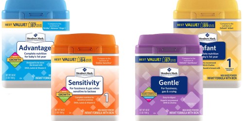 Sam’s Club: 2 Pack of Member’s Mark Infant Formulas Only $35.96 Shipped (Regularly $52)