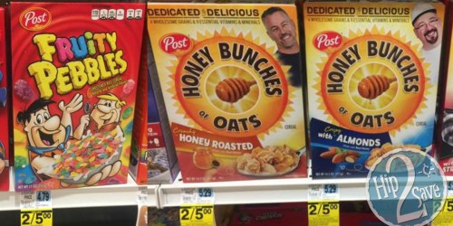 Rite Aid: Post Cereal as Low as $1 Per Box