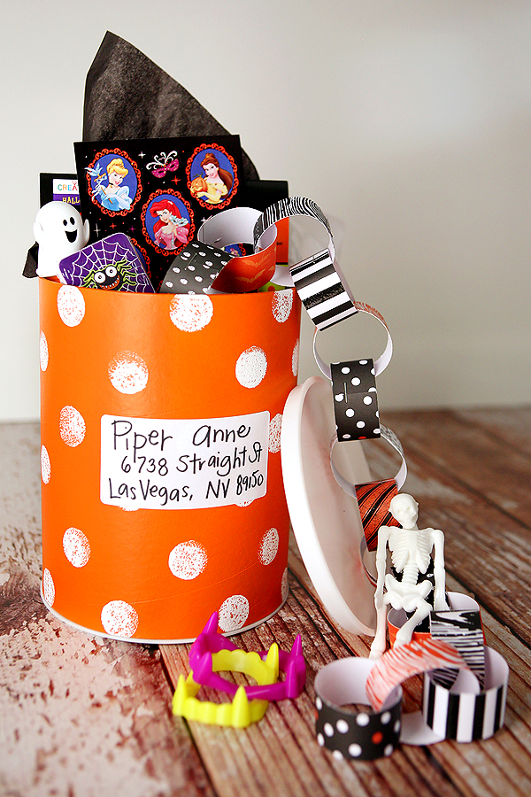 Halloween Shipping Canister