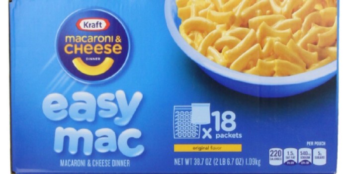 Amazon: 18 Pack of Kraft Easy Mac Microwaveable Packs Only $7.19 Shipped (Just 40¢ Each)