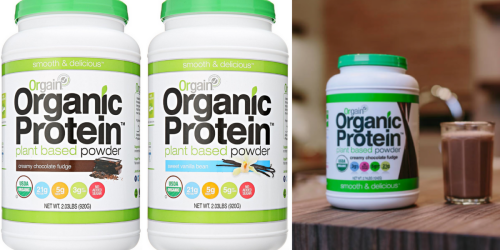 Amazon: Orgain Gluten-Free Protein Powder 2-Pounds Starting at $14.44 Shipped