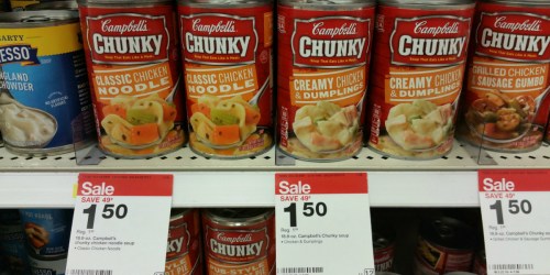 Target: Campbell’s Chunky Soups Just 92¢ Each (Regularly $1.99) + Nice Deal on SpaghettiO’s