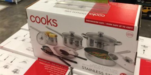 Cooks 12-Piece Stainless Steel Cookware Set ONLY $13 After Rebate at JCPenney