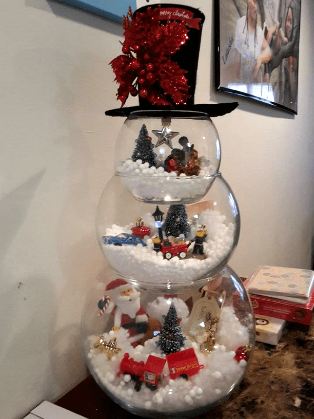 Fishbowl Snowman Craft