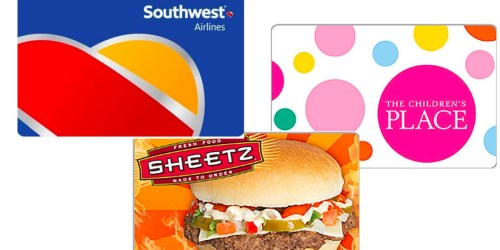 $220 Southwest Airlines eGift Card Only $200 + More Gift Card Deals