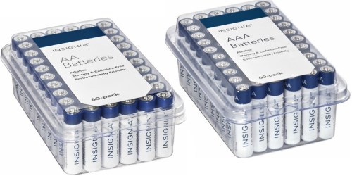 Best Buy: Insignia AA or AAA Batteries 60 Pack Only $8.99 (Just 15¢ Per Battery)