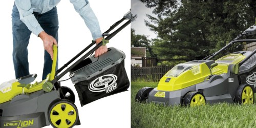 Amazon Prime Members: Sun Joe 40 V 16″ Cordless Lawn Mower $149.98 Shipped (Reg. $399.99)