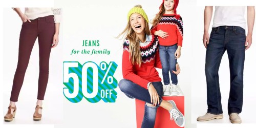 Old Navy: 50% Off Jeans for the Family (In-Store & Online) + MORE