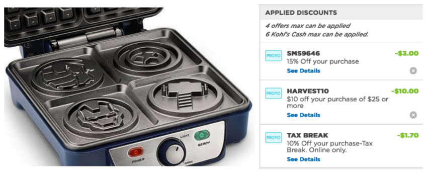 Marvel Waffle Maker