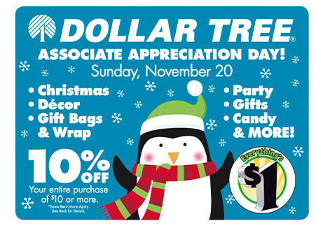 Dollar Tree Customer Appreciation 