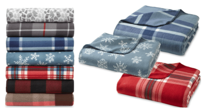 Sears Fleece Throws