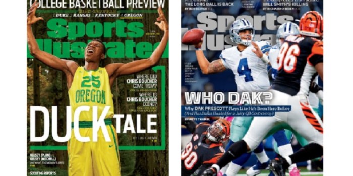 Sports Illustrated Magazine Subscription w/ Digital Edition ONLY $19.99 (Just 36¢ Per Issue)