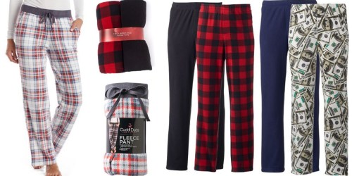 Kohl’s.com: *HOT* Buys on Sleepwear (Save BIG on Microfleece Lounge Pants & Tees)