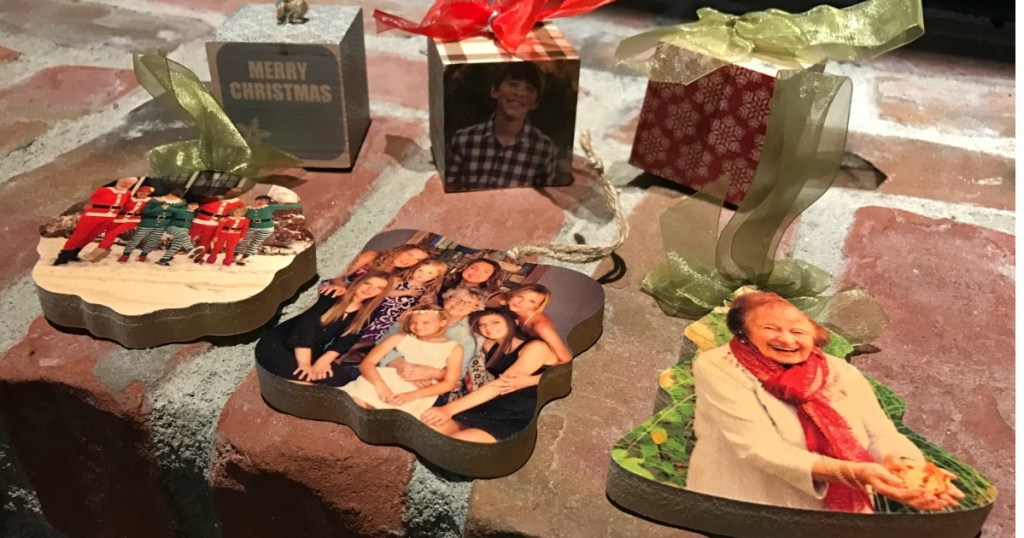 Wood Photo Ornaments 
