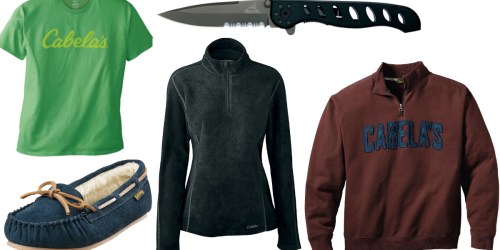 Cabela’s.com: Up to 60% Off Hot Buys = $5.99 Tees, $11.99 Folding Knife, $17.99 Slippers & More