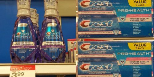 High Value Crest Coupons *Available Again* = FREE Crest Mouthwash at Target (After Gift Card)