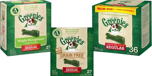 Amazon: 50% Off Greenies Dental Dog Treats