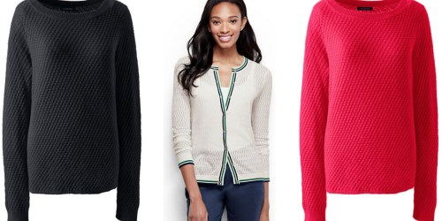 Lands’ End: 50% Off All Sweaters = Women’s Cardigans or Sweaters Just $9.99 Shipped (Reg. $59)