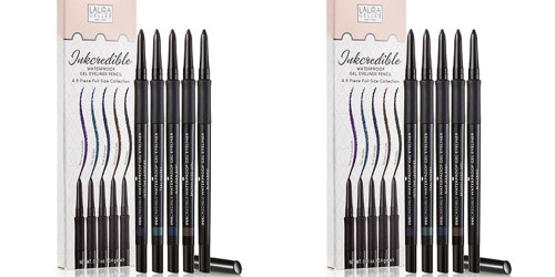 Laura Geller Inkcredible Waterproof Gel Eyeliner 5 Piece Set AND Sample Bag Only $20 ($112 Value)