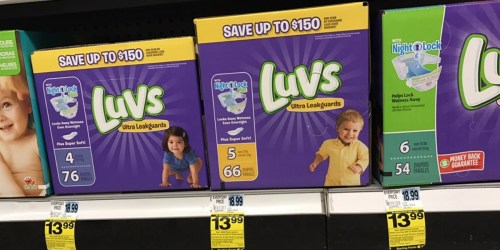 Rite Aid: Luvs & Huggies Boxed Diapers Only $5.16 Per Box After Catalina Coupon